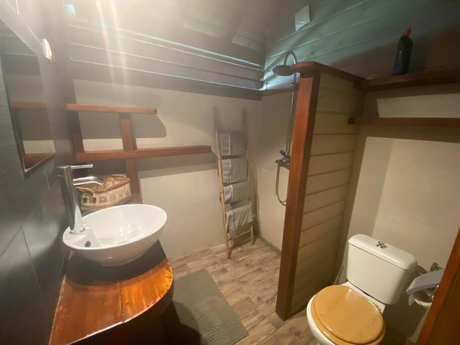 Ti Zaboka Chalet , Spa Privatif เลส์อาบิมส์ ภายนอก รูปภาพ